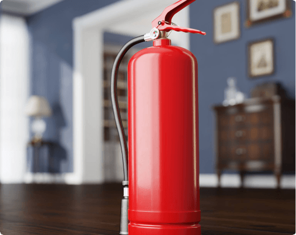 A picture of a fire extinguisher